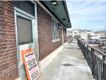 The pedestrian walkway over the tracks along the former Lackawanna RR Kingsland Station building 